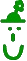 Grasgrün Mann